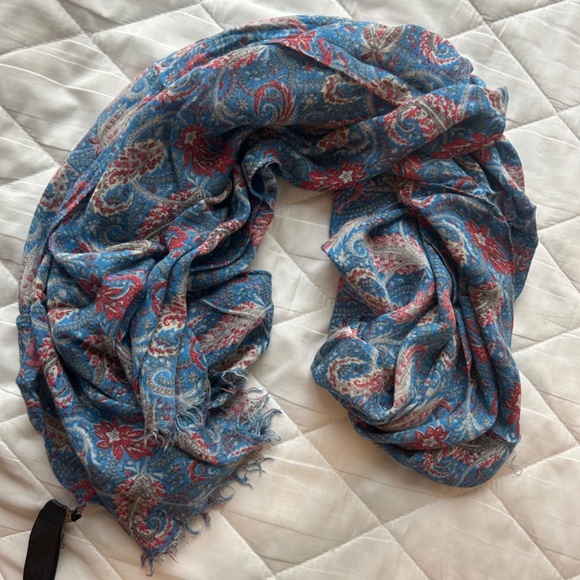 Massimo Dutti blue scarf - Picture 2 of 3